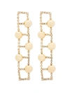 ROSANTICA GOLD-TONE CRYSTAL-EMBELLISHED EARRINGS