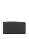 BOTTEGA VENETA INTRECCIATO WEAVE ZIP-AROUND WALLET