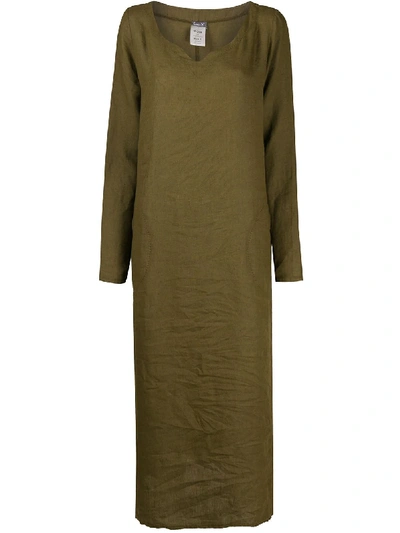 Kristensen Du Nord Loose Midi Dress In Green