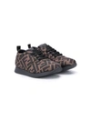 FENDI FF-PATTERN LOW-TOP SNEAKERS