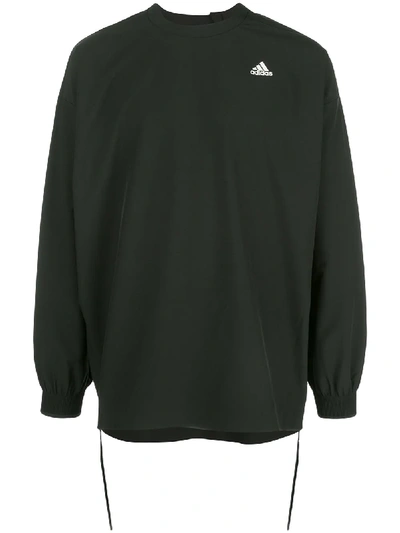 Adidas Originals X Hyke Oversized Sweatshirt In Black