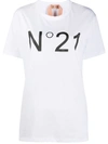 N°21 Logo-print T-shirt In White