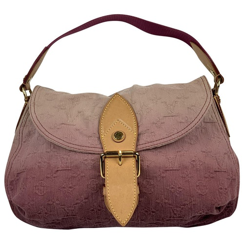 Pre-Owned Louis Vuitton Sunburst Purple Denim - Jeans Handbag | ModeSens