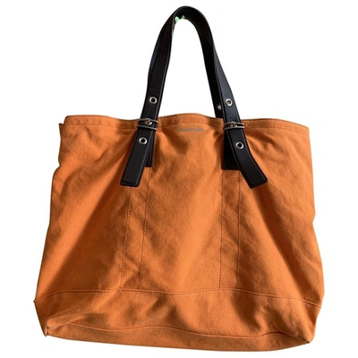 Pre-owned Jil Sander Orange Cloth Travel Bag