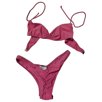 Pre-owned Dolce & Gabbana Pink Lycra Swimwear