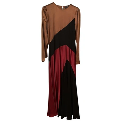 Pre-owned Ferragamo Multicolour Silk Dress