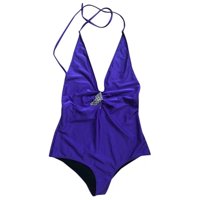Pre-owned Gucci Blue Synthetic Swimwear