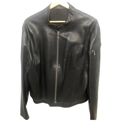 Pre-owned Mugler Black Leather Jacket
