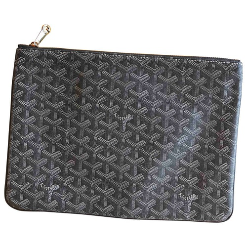 Pre-Owned Goyard SÉnat Grey Cloth Small Bag, Wallet & Cases | ModeSens