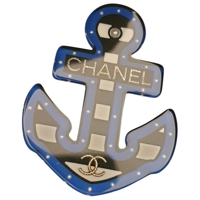Pre-owned Chanel Blue Pins & Brooches