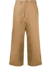 GUCCI CROPPED WIDE-LEG TROUSERS