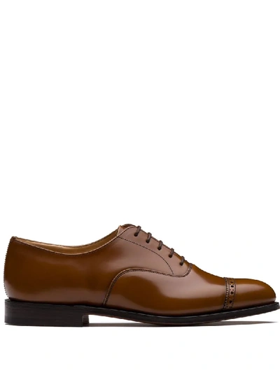 Church's Weymouth Nevada Leather Oxford Brogues In Brown