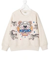 KENZO TIGER EMBROIDERED SWEATSHIRT