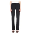 THEORY MAX STRAIGHT-LEG STRETCH-WOOL TROUSERS