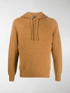TOM FORD CASHMERE RIBBED-EDGE KNITTED HOODIE,15545229
