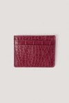 NA-KD QUILTED CARD HOLDER - RED