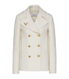 VALENTINO DOUBLE-BREASTED WOOL JACKET,15591872