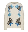 VALENTINO FLORAL LACE SWEATER,15591877