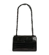 NANCY GONZALEZ CROCODILE MADISON SHOULDER BAG,15593856