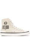 Isabel Marant Off-white Bankeen High Sneakers In Neutrals
