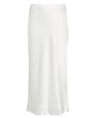 L Agence Perin Bias Mid Length Skirt In Ivory