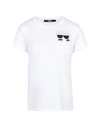 KARL LAGERFELD KARL LAGERFELD IKONIK KARL POCKET T-SHIRT WOMAN T-SHIRT WHITE SIZE L COTTON,12483397BG 4