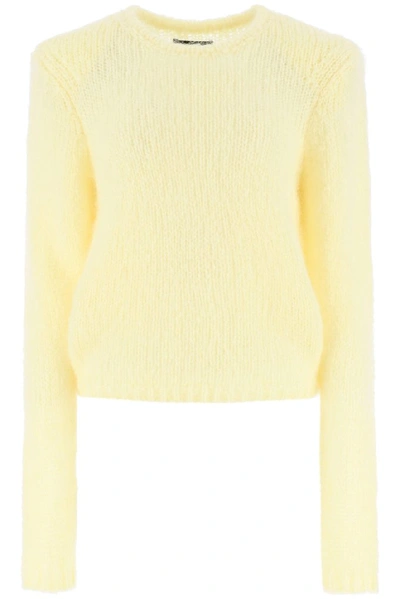 Isabel Marant Erin Mohair Sweater In Yellow