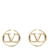 VALENTINO GARAVANI VLOGO EARRINGS IN GOLD METAL,11432300