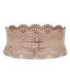 ALAÏA ALAÏA LEATHER CORSET BELT,P00484797