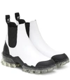 MONCLER HANYA LEATHER ANKLE BOOTS,P00485699