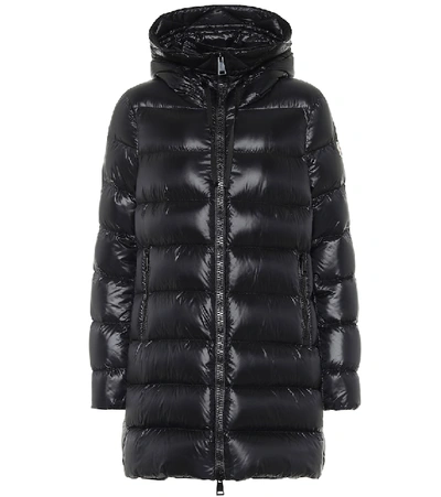 Moncler Suyen Long Padded Jacket In Black