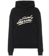 SAINT LAURENT LOGO COTTON-JERSEY HOODIE,P00489876