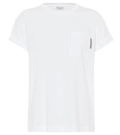 Brunello Cucinelli Regular Patched Pocket T-shirt In White