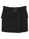 BALMAIN BALMAIN BELTED MINI SKIRT