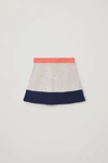 COS COLOR-BLOCK KNITTED SKIRT,0889057001