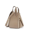 LOEWE HAMMOCK SMALL TAUPE LEATHER SHOULDER BAG,3861505