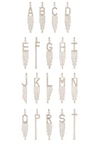 Retroféte Alphabet Earring In Silver