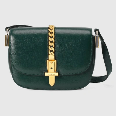Gucci Sylvie 1969 Mini Shoulder Bag In 绿色皮革