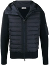 Moncler Padded-panel Long-sleeve Jacket In Blue