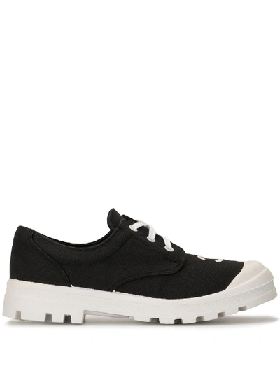 Pre-owned Chanel Cc Logo Trainers In Black