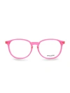 SAINT LAURENT 50MM BRIGHT ROUND CORE BLUE LIGHT READER GLASSES,0400012831996