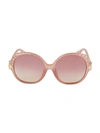 CHLOÉ 58MM OVAL GRADIENT SUNGLASSES,0400012789850