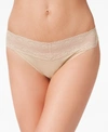 Natori Bliss Perfection Lace-waist Bikini Underwear 756092 In Cafe (nude 5)