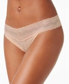 Natori Bliss Perfection Lace-waist Bikini Underwear 756092 In Cameo Rose (nude 4)