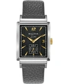 BULOVA MEN'S FRANK SINATRA MY WAY GRAY LEATHER STRAP WATCH, 29.5 X 47MM