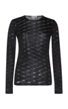 BALENCIAGA WOMEN'S DEVORÃ©-JERSEY TOP,801649