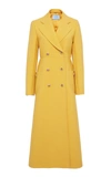 PRADA DOUBLE-BREASTED WOOL COAT,818957