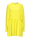 Msgm Short Dresses In Yellow