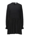 Msgm Short Dresses In Black