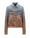 Off-white Dip-dyed Long-sleeved Denim Jacket In Blue